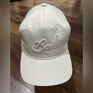 Bad Birdie Cream golf hat one size